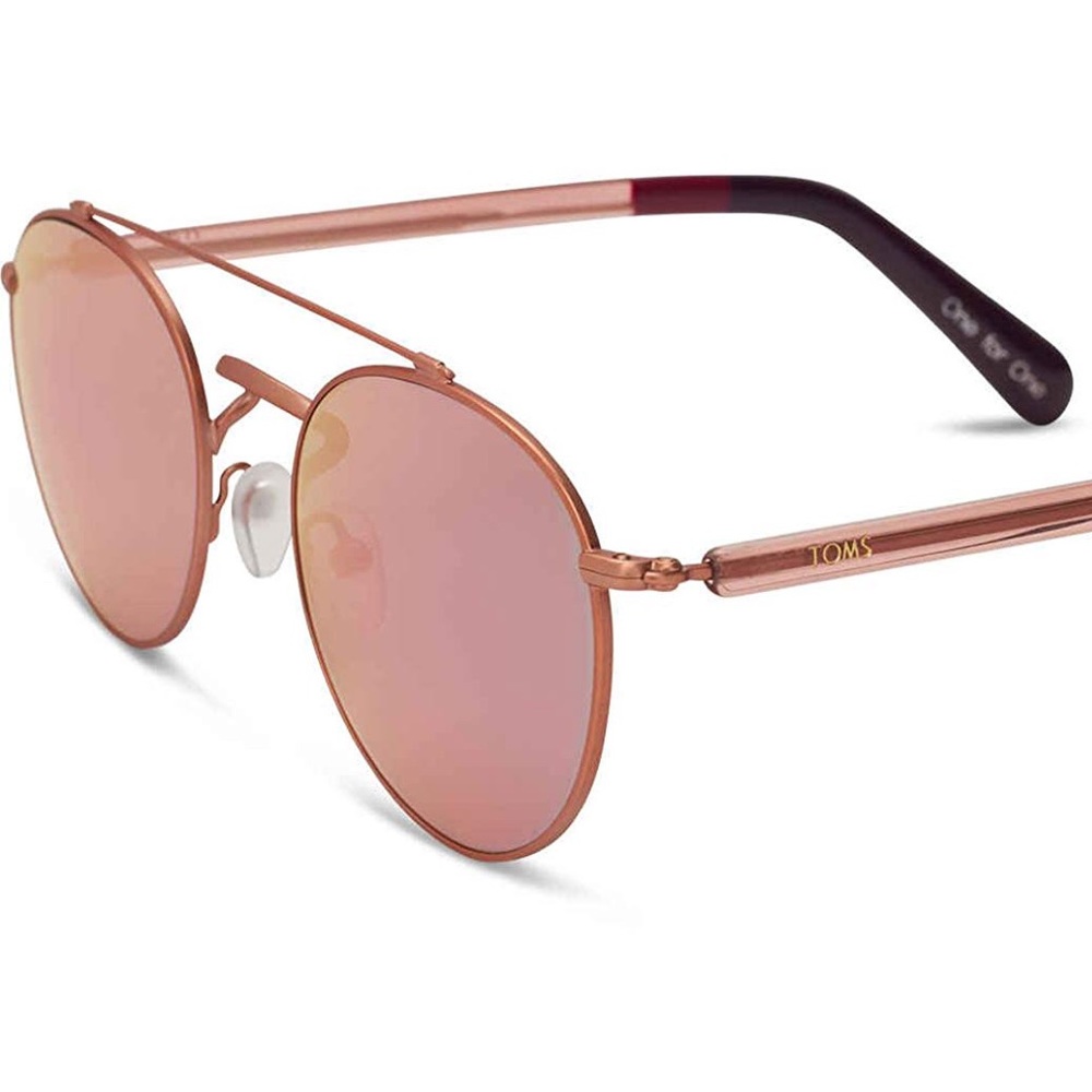 NWT Toms Aviator Rose Glasses